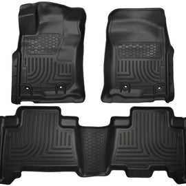 Husky Liners 2013 Toyota 4Runner WeatherBeater Black Front & 2nd Seat Floor Liners