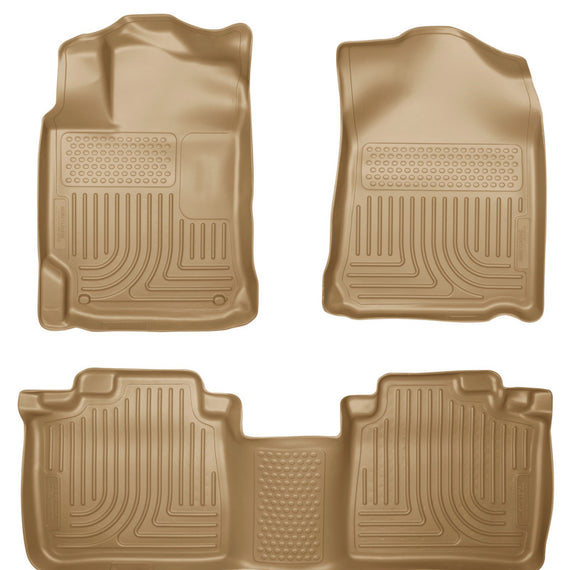 Husky Liners 10-13 Lexus RX350/RX450h WeatherBeater Tan Front & 2nd Seat Floor Liners