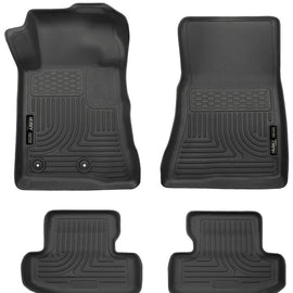 Husky Liners 15-22 Ford Mustang WeatherBeater Black Front & Second Seat Floor Liner