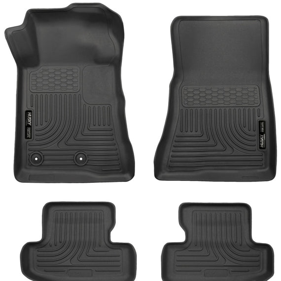 Husky Liners 2015 Ford Mustang WeatherBeater Black Front & Second Seat Floor Liner