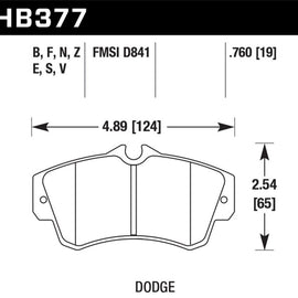 Hawk SRT4 HP+ Street Front Brake Pads