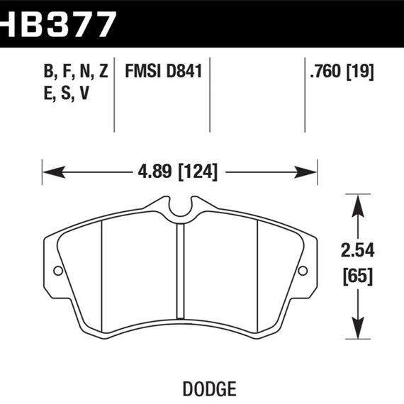 Hawk SRT4 HP+ Street Front Brake Pads