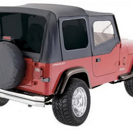 Rampage 1988-1995 Jeep Wrangler(YJ) OEM Replacement Top - Black Diamond