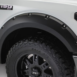 Bushwacker 15-17 Ford F-150 Pocket Style Flares 2pc Not Compatible w/ Technology Package 68T - Black