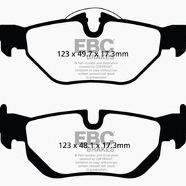 EBC 13+ BMW X1 2.0 Turbo (28i) Ultimax2 Rear Brake Pads