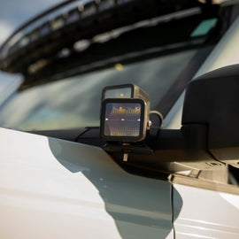 DV8 Offroad 2021 Ford Bronco A Pillar Dual Light Pod Drop Mounts