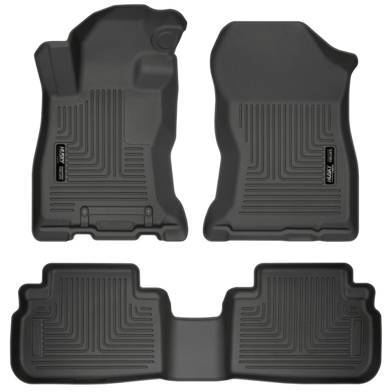 Husky Liners 2019 Subaru Forester Weatherbeater Black Front & 2nd Seat Floor Liners