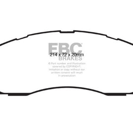EBC 09-11 Dodge Ram 2500 Pick-up 5.7 2WD/4WD Yellowstuff Front Brake Pads