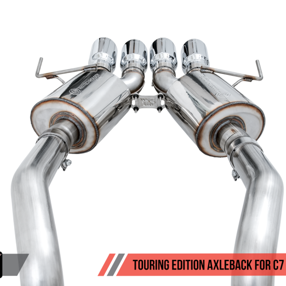 AWE Tuning 14-19 Chevy Corvette C7 Z06/ZR1 (w/o AFM) Touring Edition Axle-Back Exhaust w/Chrome Tips