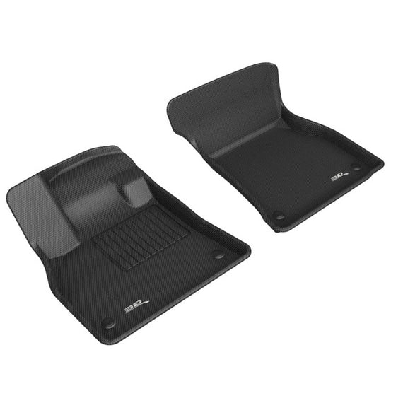 3D MAXpider 19-21 Audi E-Tron Kagu 1st Row Floormats - Black