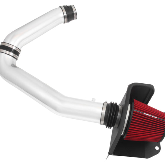 Spectre 11-15 Jeep Grand Cherokee V6-3.6L F/I Air Intake Kit - Polished w/Red Filter