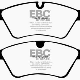 EBC 06 Mercedes-Benz E500 5.0 4-Matic Yellowstuff Front Brake Pads