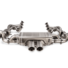 Akrapovic 21-22 Porsche 911 GT3/GT3 RS (992) Slip-On Race Line (Titanium) w/Titanium Tips