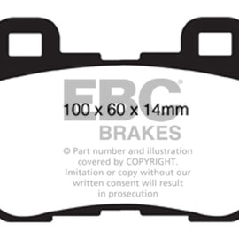 EBC 08-13 Infiniti FX50 5.0 Redstuff Rear Brake Pads