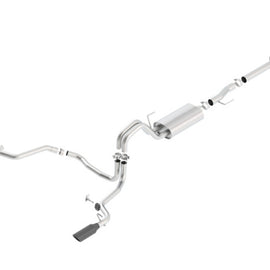 Borla 15-17 F-150 2.7/3.5L V6 EcoBoost / 5.0L V8 Black Chrome Cat-Back Touring Exhaust