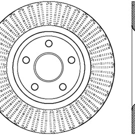 StopTech Slotted Sport Brake Rotor 11-17 Jeep Grand Cherokee (Excludes SRT8)