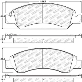 StopTech Street Select Brake Pads - Front/Rear