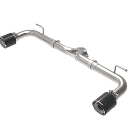 aFe Takeda 2-1/2in 304 SS Axle-Back Exhaust w/ Carbon Fiber Tips 14-18 Mazda 3 L4 2.0L/2.5L