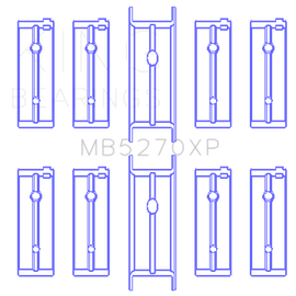 King 03-05 Dodge Neon SRT4 2.4L (Size STD) Performance Main Bearing Set