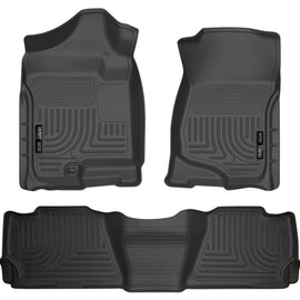 Husky Liners 07-13 GM Escalade ESV/Avalanche/Suburban WeatherBeater Black Front/2nd Row Floor Liners