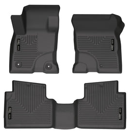 Husky Liners 2022 Ford Maverick(No Fit Hybrid) Weatherbeater Front & 2nd Seat Floor Liners - Black