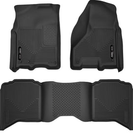 Husky Liners 2012 Dodge Ram 1500/2500 Crew Cab WeatherBeater Combo Black Floor Liners