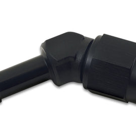 Vibrant -8AN to 3/8in Hose Barb 45 Degree Adapter - Anodized Black