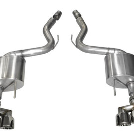 Corsa 15-16 Ford Mustang GT 5.0 3in Axle Back Exhaust Polish Quad Tips (Sport)