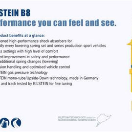 Bilstein B8 5162 Series 17-18 Ford F-250/F-350 Front Monotube Suspension Leveling Kit (for 2in Lift)