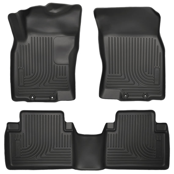 Husky Liners WeatherBeater 14 Nissan Rogue Front & Second Row Black Floor Liners