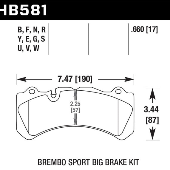 Hawk Brembo Rear BBK DTC-60 Brake Pads