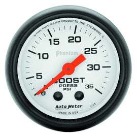 Autometer Phantom 52mm 35 PSI Mechanical Boost Gauge