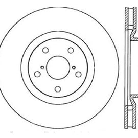 StopTech 93-98 Toyota Supra Turbo Drilled Right Front Rotor