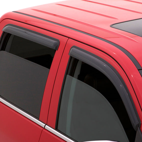 AVS 80-98 Ford F-250 Super Duty Supercrew Ventvisor Outside Mount Window Deflectors 4pc - Smoke