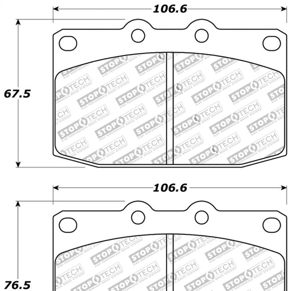 StopTech Performance 89-95 Mazda RX7 Front Brake Pads
