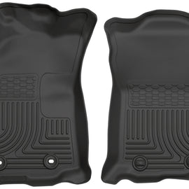 Husky Liners 2016 Toyota Tacoma w/ Auto Trans WeatherBeater Front Black Floor Liners