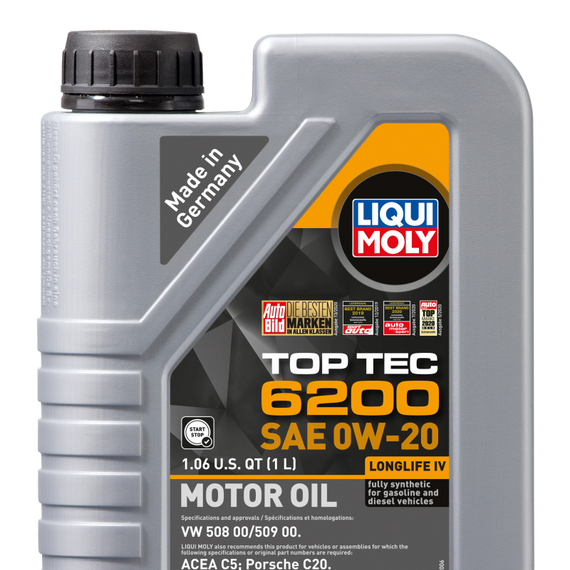 LIQUI MOLY 1L Top Tec 6200 Motor Oil SAE 0W20