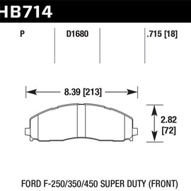 Hawk 2015 Ford F-250/350/450 Super Duty Front Brake Pads