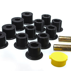 Energy Suspension 6/86-97 Nissan 720 & Hardbody Pickup 2WD Black Rear Leaf Spring Bushing Set