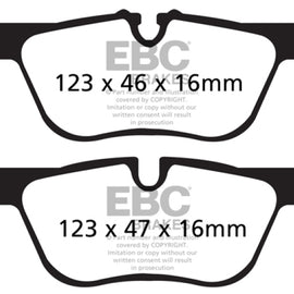 EBC 14+ BMW 228 Coupe 2.0 Turbo ATE calipers Ultimax2 Rear Brake Pads