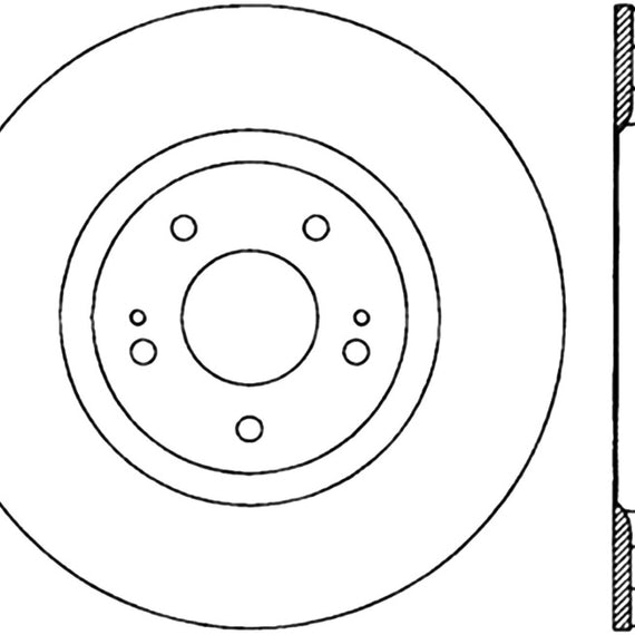 StopTech Slotted & Drilled Sport Brake Rotor