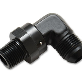 Vibrant -6AN to 3/8in NPT Male Swivel 90 Degree Adapter Fitting