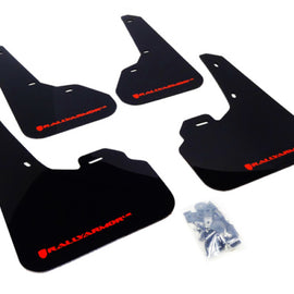 Rally Armor 10-13 Mazda3/Speed3 (Hatch/Sedan) Black UR Mud Flap w/Red Logo