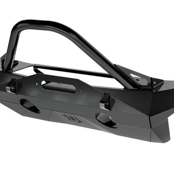 ICON 2018+ Jeep Wrangler JL / 2020+ Jeep Gladiator JT Pro Recessed Impact Front Bumper w/Bar & Tabs