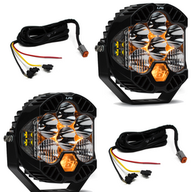 Baja Designs Jeep JL/JT Rubicon Steel Bumper LED Light Kit LP6 w/Upfitter
