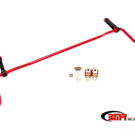 BMR 05-10 S197 Mustang Rear Solid 22mm Sway Bar Kit w/ Bushings & Billet Links - Red