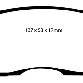 EBC 99-01 Infiniti G20 2.0 Yellowstuff Front Brake Pads