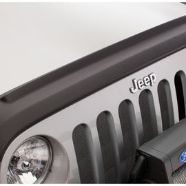 Bushwacker 07-18 Jeep Wrangler (JK) / (JK) Unlimited Trail Armor Hood Guard - Black