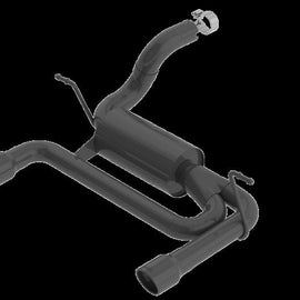 Borla 2018 Jeep Wrangler JL/JLU 3.6L 2DR/4DR ATAK SS Axle Back Black Coated Exhaust w/3.5in Tips