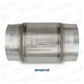 GESI G-Sport 400 CPSI GEN 2 EPA Compliant 4in Inlet/Out Catalytic Converter-4.5in x 4in 500-850HP